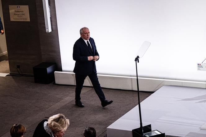 French Prime Minister François Bayrou during his press conference on the 2026 budget, in Paris, August 25, 2025.