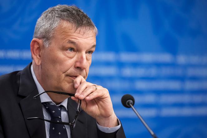 Philippe Lazzarini, commissioner general of the United Nations Relief and Works Agency for Palestine Refugees (UNRWA), in Geneva, Switzerland, March 10, 2025.