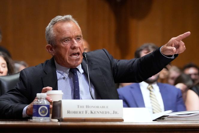 Robert F. Kennedy Jr., the US Secretary of Health, before the Senate Finance Committee in Washington, on September 4, 2025.