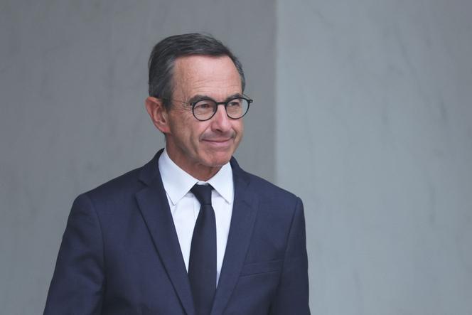 France's Interior Minister Bruno Retailleau leaves after a weekly cabinet meeting at the Elysée Palace in Paris, on September 3, 2025.